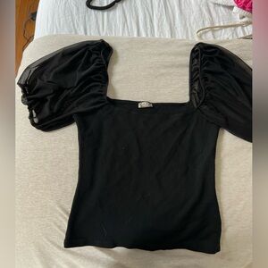 Free People puff sleeve top